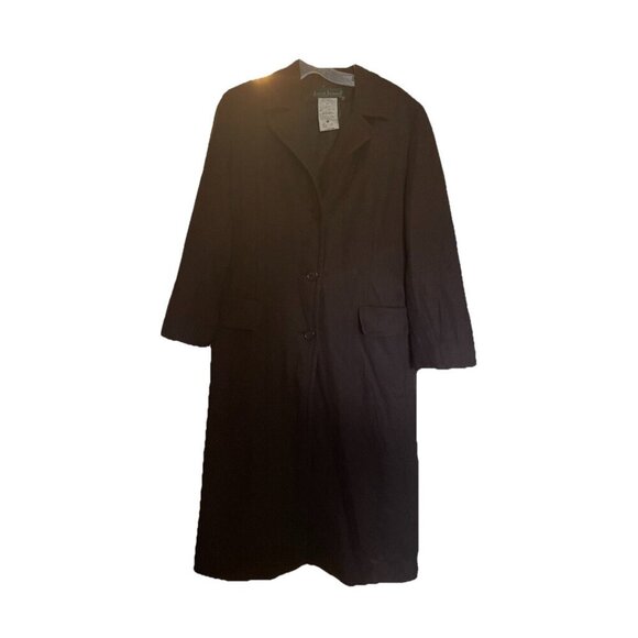 Harve Bénard Brown Wool Winter Peacoat Women's Size Medium Classic Coat - Picture 1 of 6